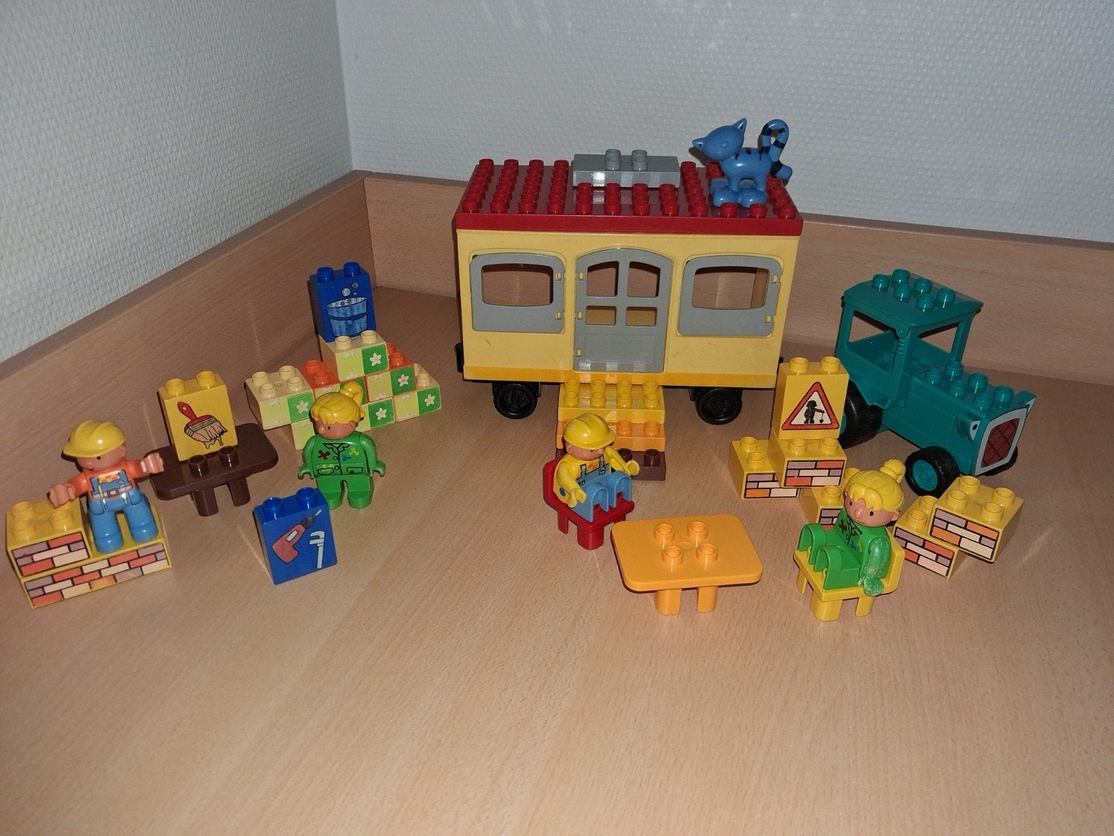 Grote Duplo set met figuren van Bob de bouwer, Ophalen, Inclusief minifiguren, Gebruikt, Duplo