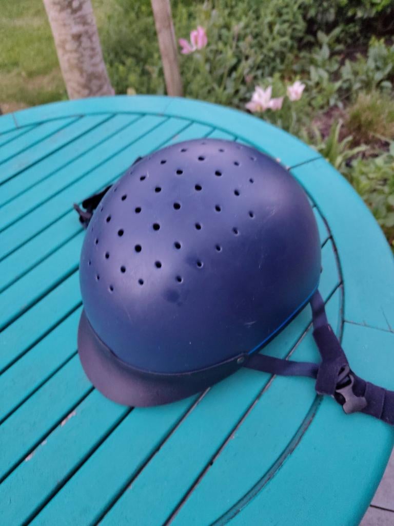 Paardrijhelm kind blauw, Dieren en Toebehoren, Paardrijkleding, Ophalen, Dressuur, Cap