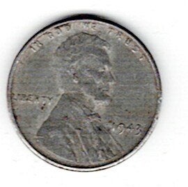 26-1445 USA 1 cent 1943, Postzegels en Munten, Verzenden, Noord-Amerika, Losse munt