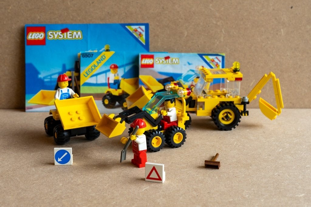 3 sets Lego system town graafmachines - 6507 / 6662 / 6512, Inclusief instructies, Lego, Ophalen of Verzenden, Complete set