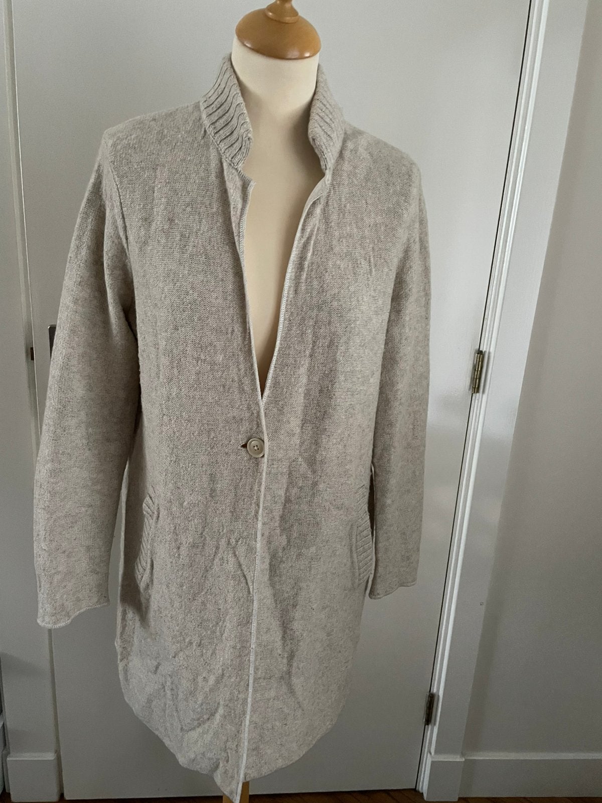 Marc O’Polo vest maat L 40 wol alpaca katoen, Ophalen of Verzenden, Zo goed als nieuw, Maat 42/44 (L), Beige