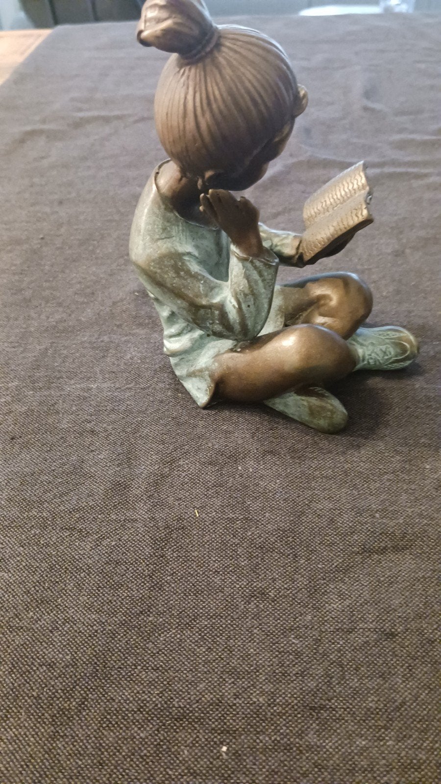 bronzen beeldje, Ophalen of Verzenden, Gebruikt, Mens