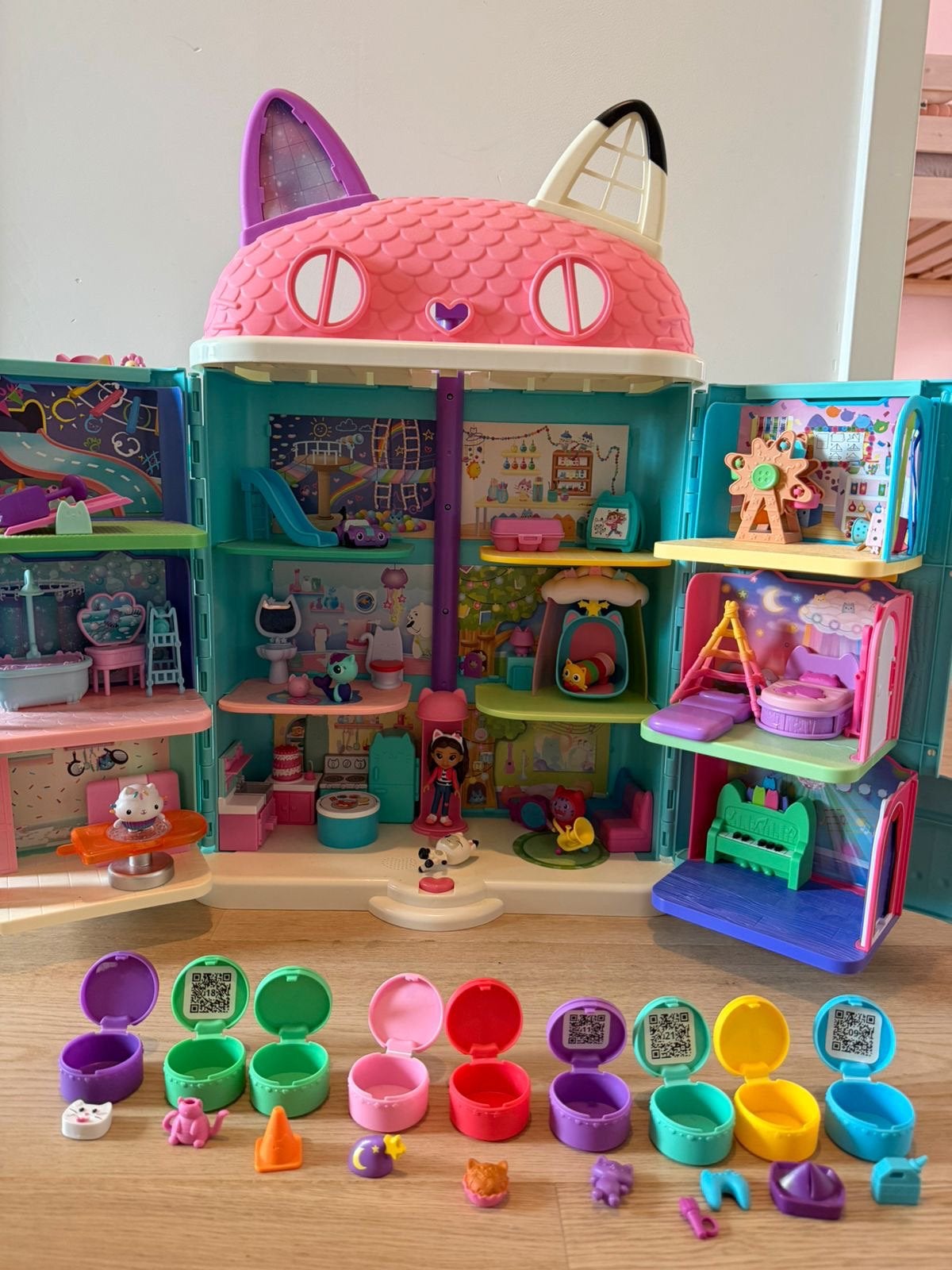 Gabby's Poppenhuis met meubels en accessoires, Kinderen en Baby's, Speelgoed | Overig, Ophalen, Gebruikt, Meisje