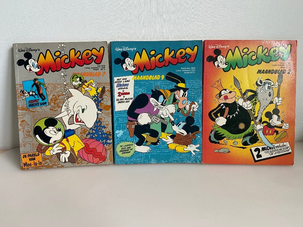 Mickey maanblad, Eén stripboek, Ophalen of Verzenden, Gelezen
