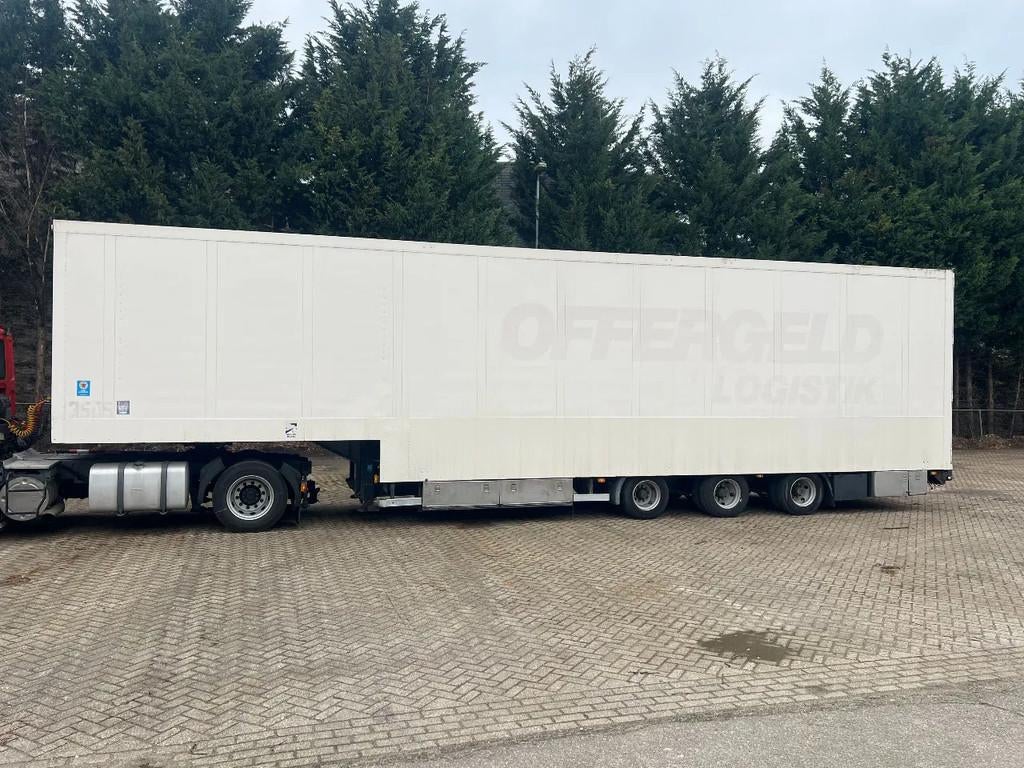 SCHIER Autotransporter race trailer 5-6 autos hydraulische v, Overige brandstoffen, Wit, Aanhangers en Opleggers, Te koop