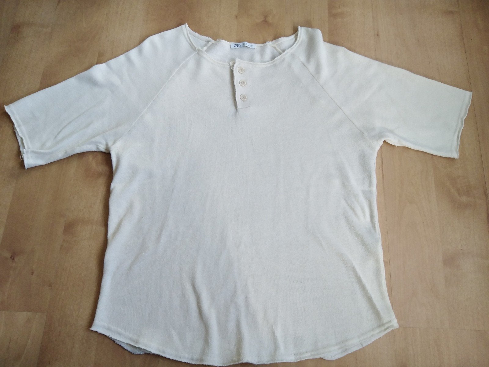 beige T-shirt Zara, Zara, Beige, Ophalen of Verzenden, Zo goed als nieuw