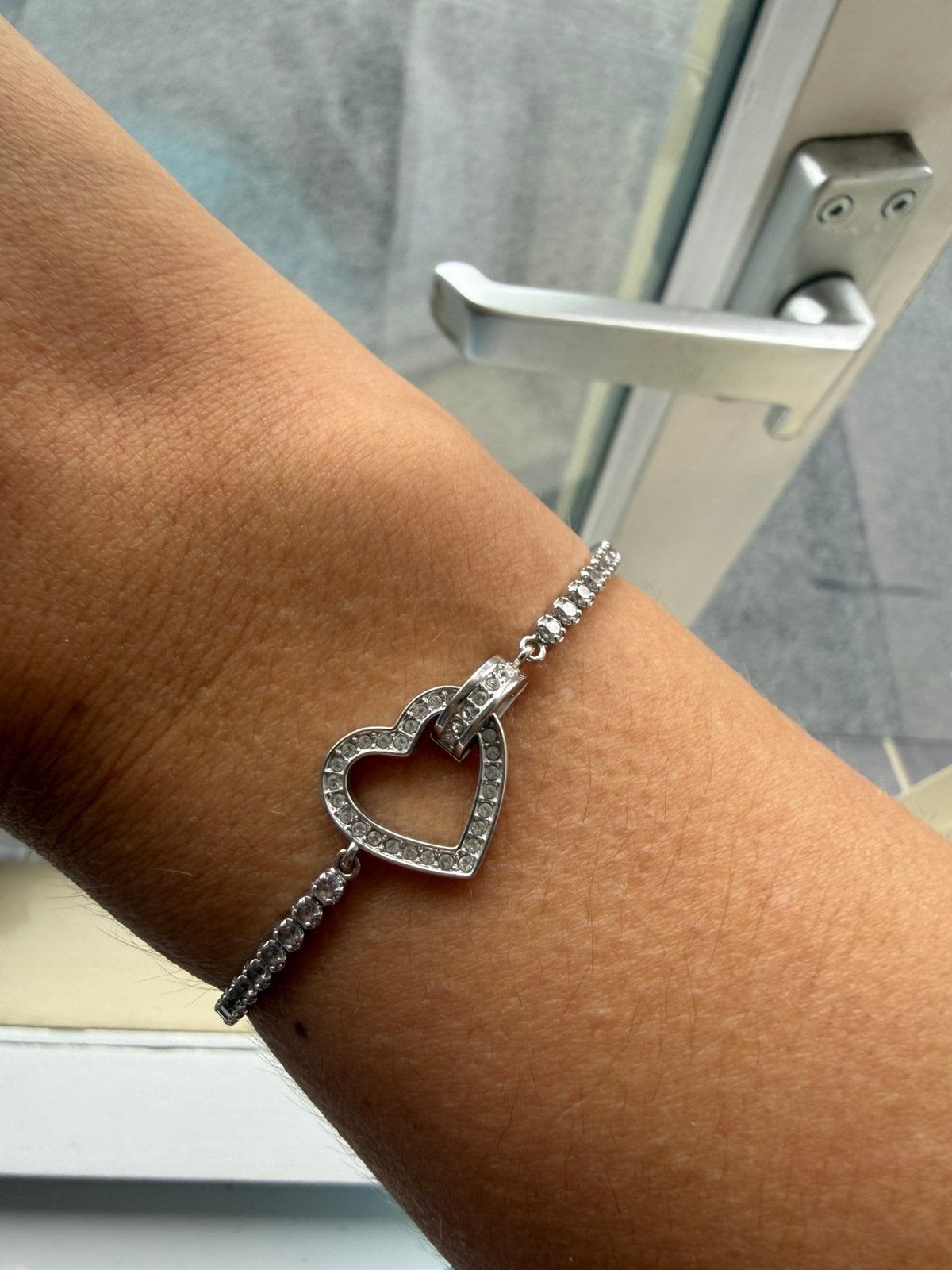 Swarovski Armband, Zilver, Ophalen of Verzenden, Zo goed als nieuw, Zilver