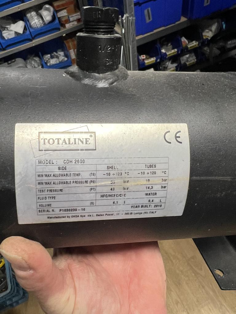 Totalline condensor watergekoeld +- 3,5kw, Minder dan 60 m³, Nieuw, 3 snelheden of meer, Ophalen of Verzenden