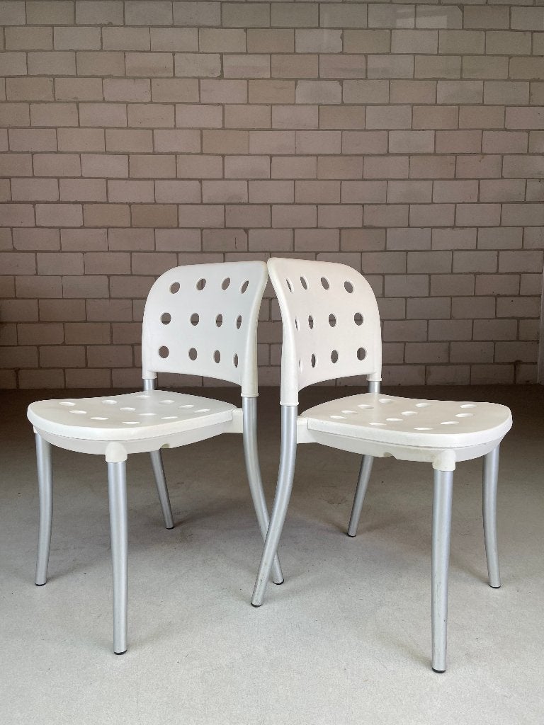 Halifax Minni chair by Citterio (voorraad: meerdere)), Ophalen, Wit, Vintage, X