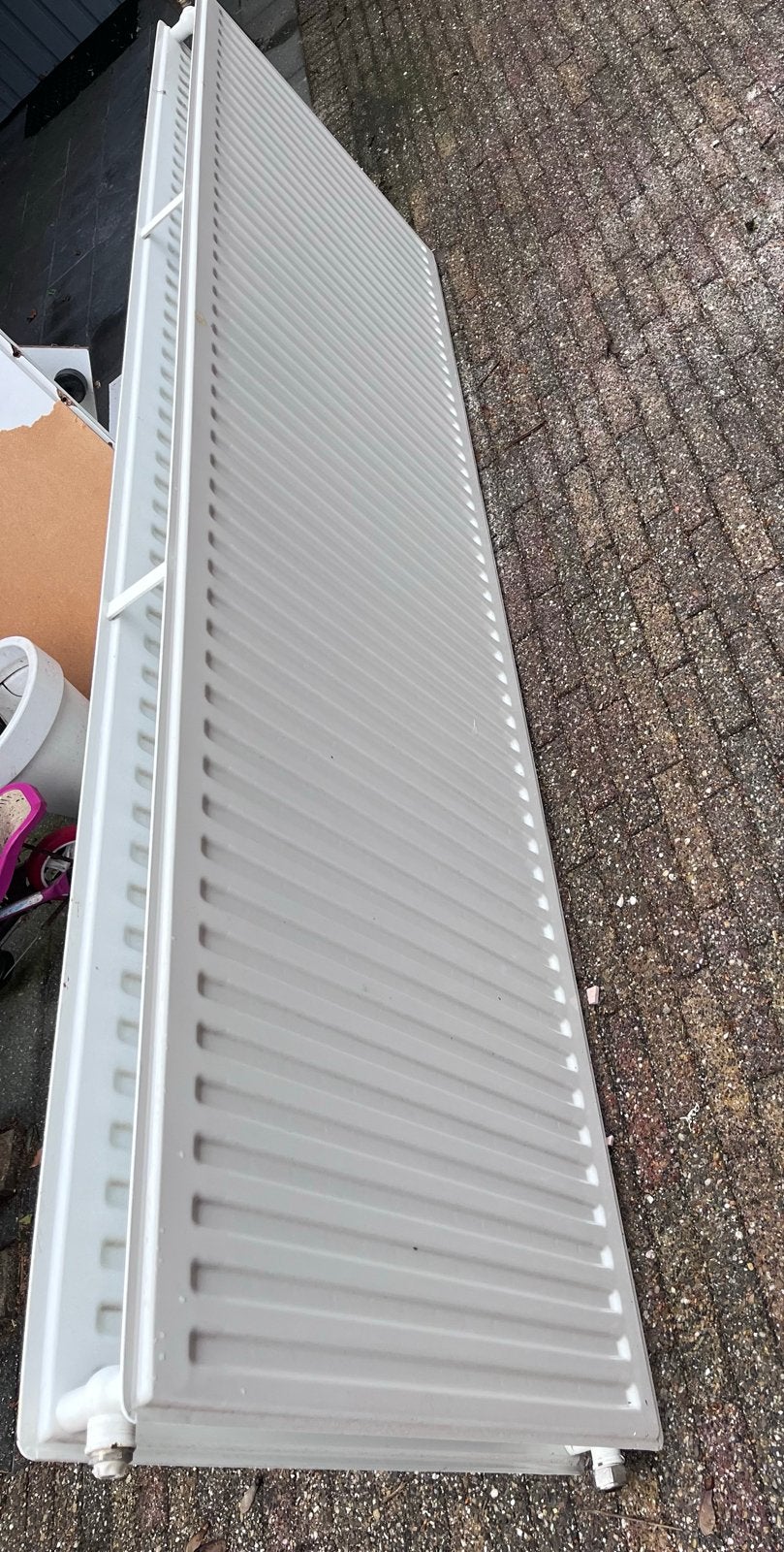 Grote witte radiator, zo goed als nieuw, Ophalen, 30 tot 80 cm, Gebruikt, Radiator