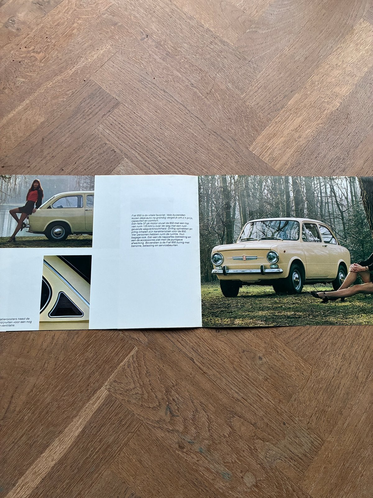 Fiat 850 D brochure 1973, Verzenden, Zo goed als nieuw, Overige merken