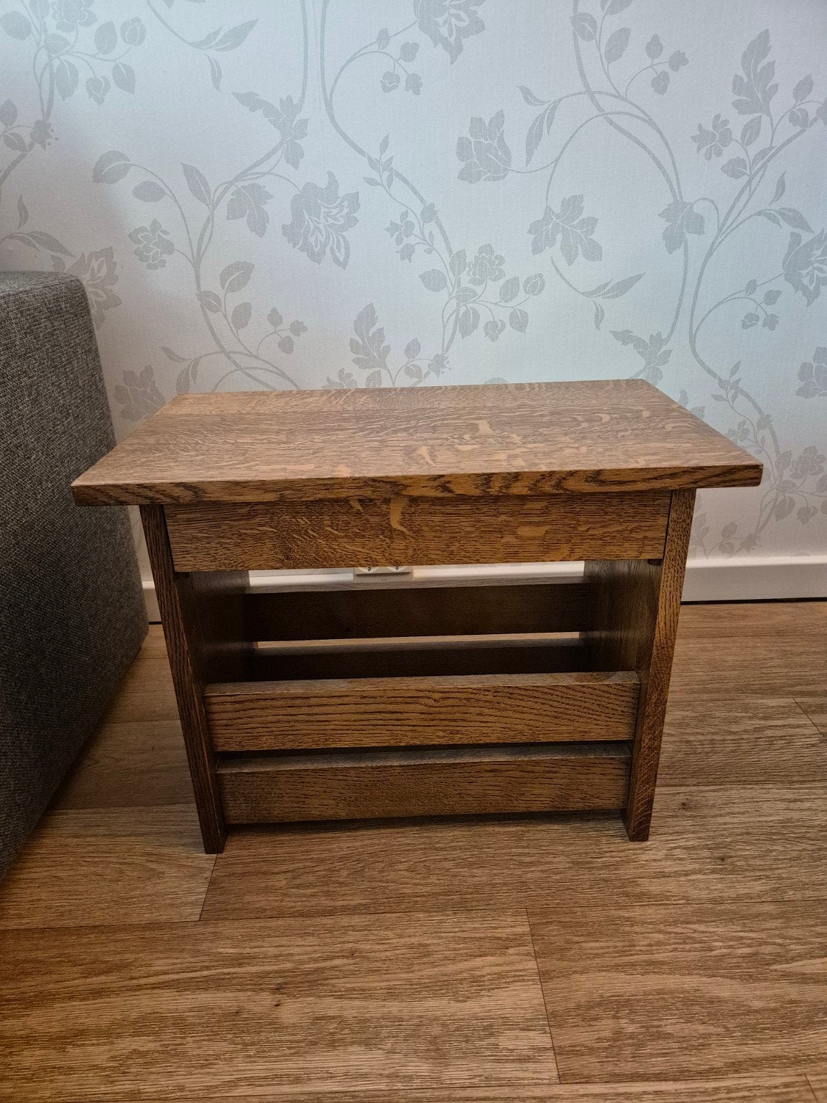 Houten tijdschriftenkastje - 58x34x45 cm, Ophalen, Gebruikt, Bruin, Hout