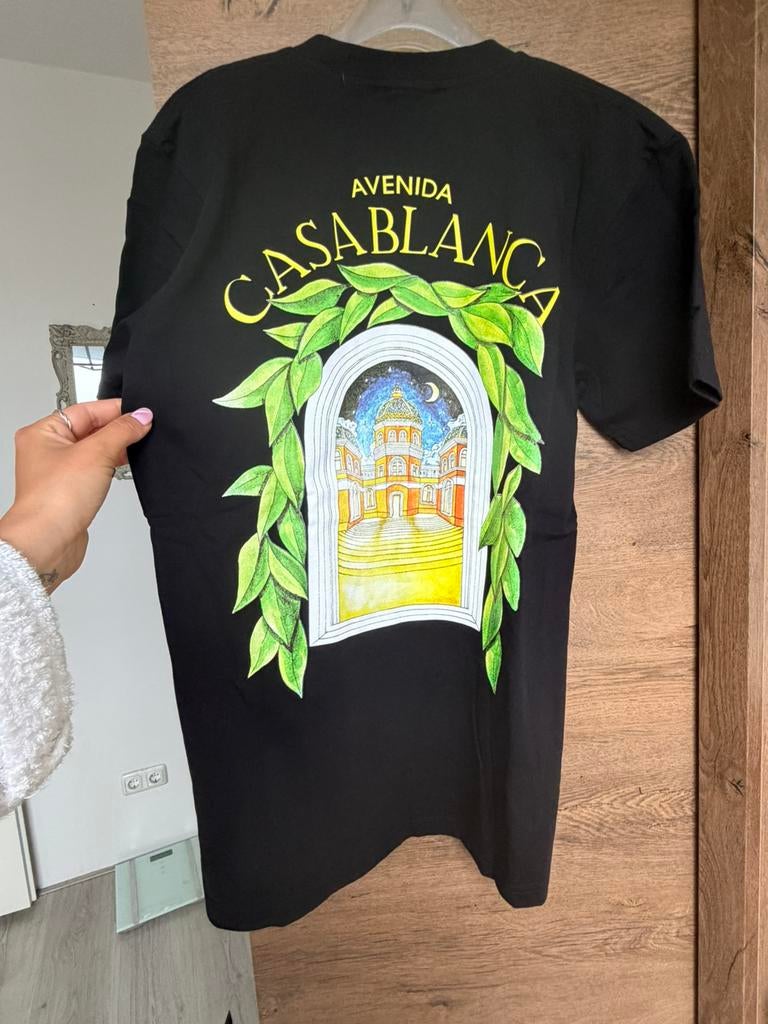 Casablanca t shirt, Kleding | Heren, T-shirts, Ophalen of Verzenden, Zo goed als nieuw, Zwart