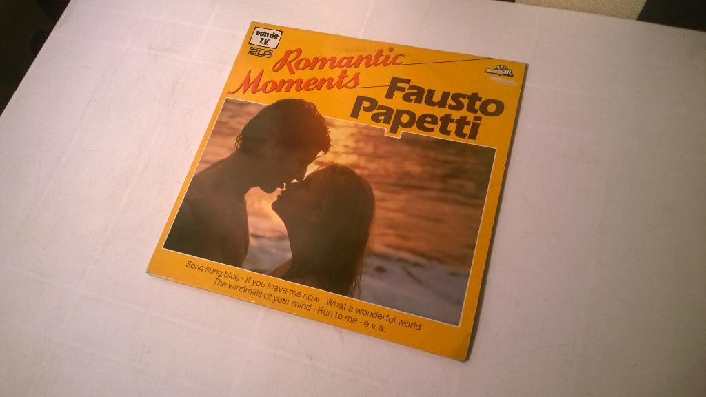 Fausto papetti ‎– romantic moments, Cd's en Dvd's, Vinyl | Pop, Ophalen, Gebruikt, 12 inch