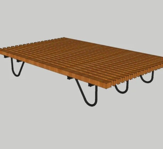 Futon houten bedframe., Ophalen of Verzenden, Tweepersoons, 140 cm