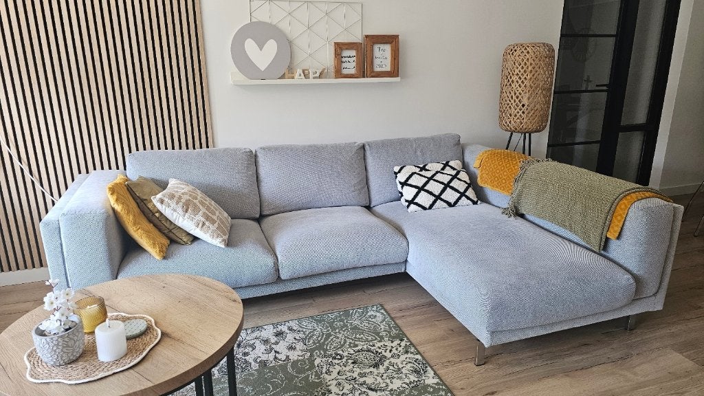 Bankstel met hockers, Huis en Inrichting, Banken | Bankstellen, Ophalen, 250 tot 300 cm, Gebruikt, Hoekbank