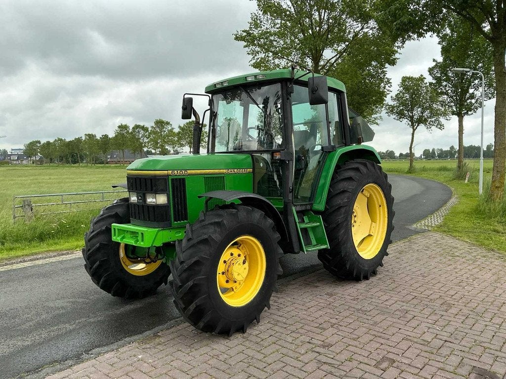 1995 john deere 6100 Vierwielaangedreven landbouwtractor, Gebruikt, John Deere