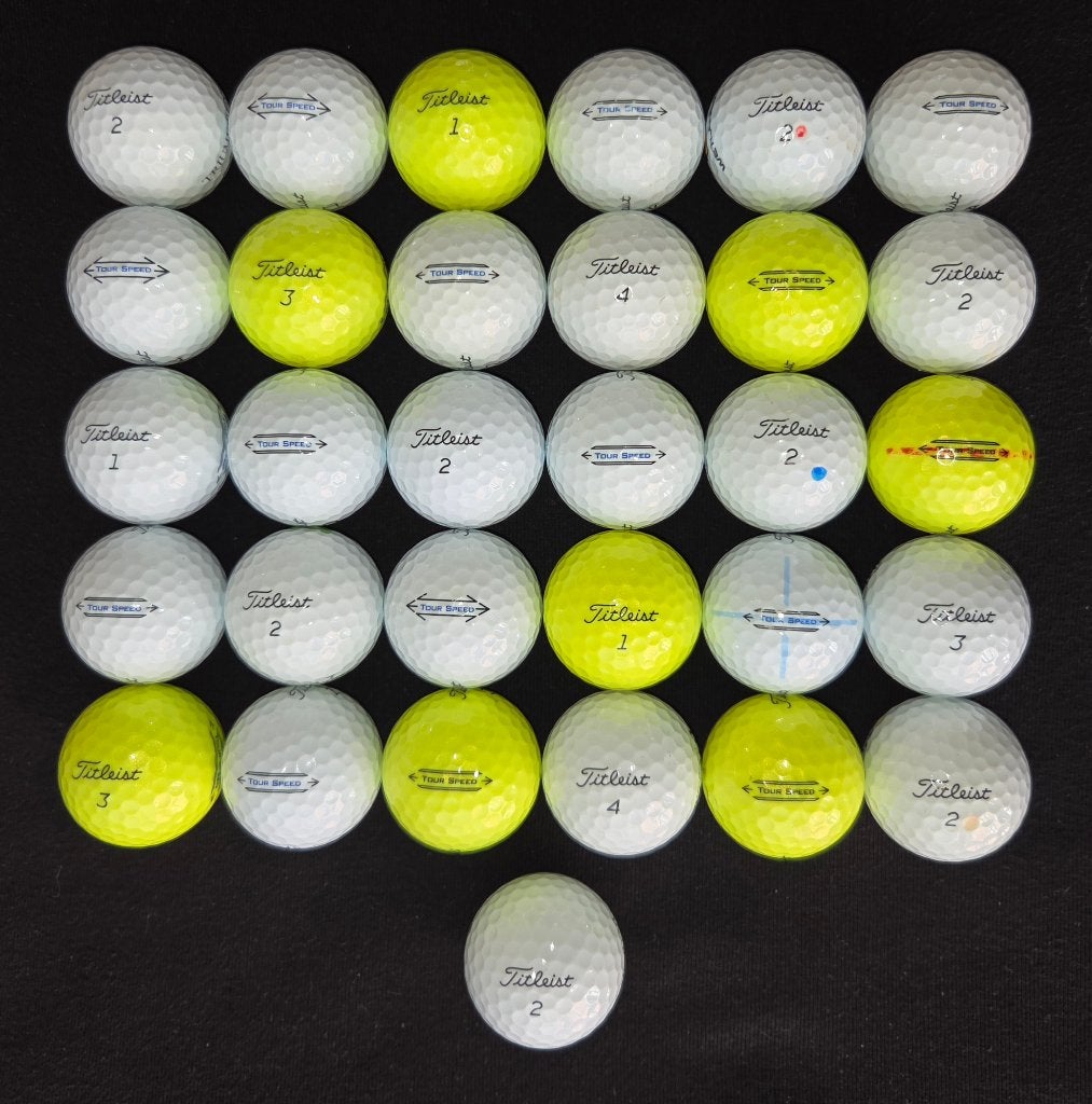 31 stuks hele mooie Titleist Tour Speed golfballen, Sport en Fitness, Golf, Ophalen of Verzenden, Zo goed als nieuw, Bal(len)