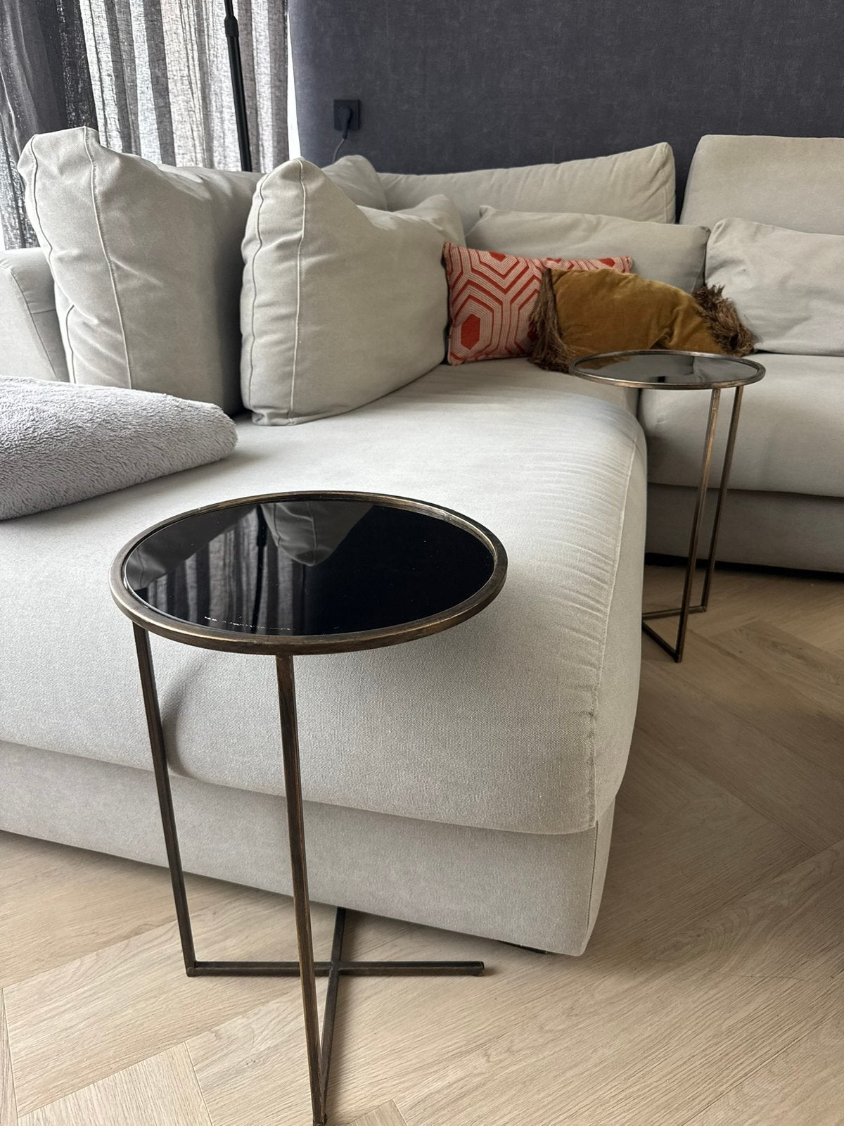 2x Bijzettafels / sidetable / koffietafel, Ophalen of Verzenden, Zo goed als nieuw, 75 cm of meer, 60 cm of meer