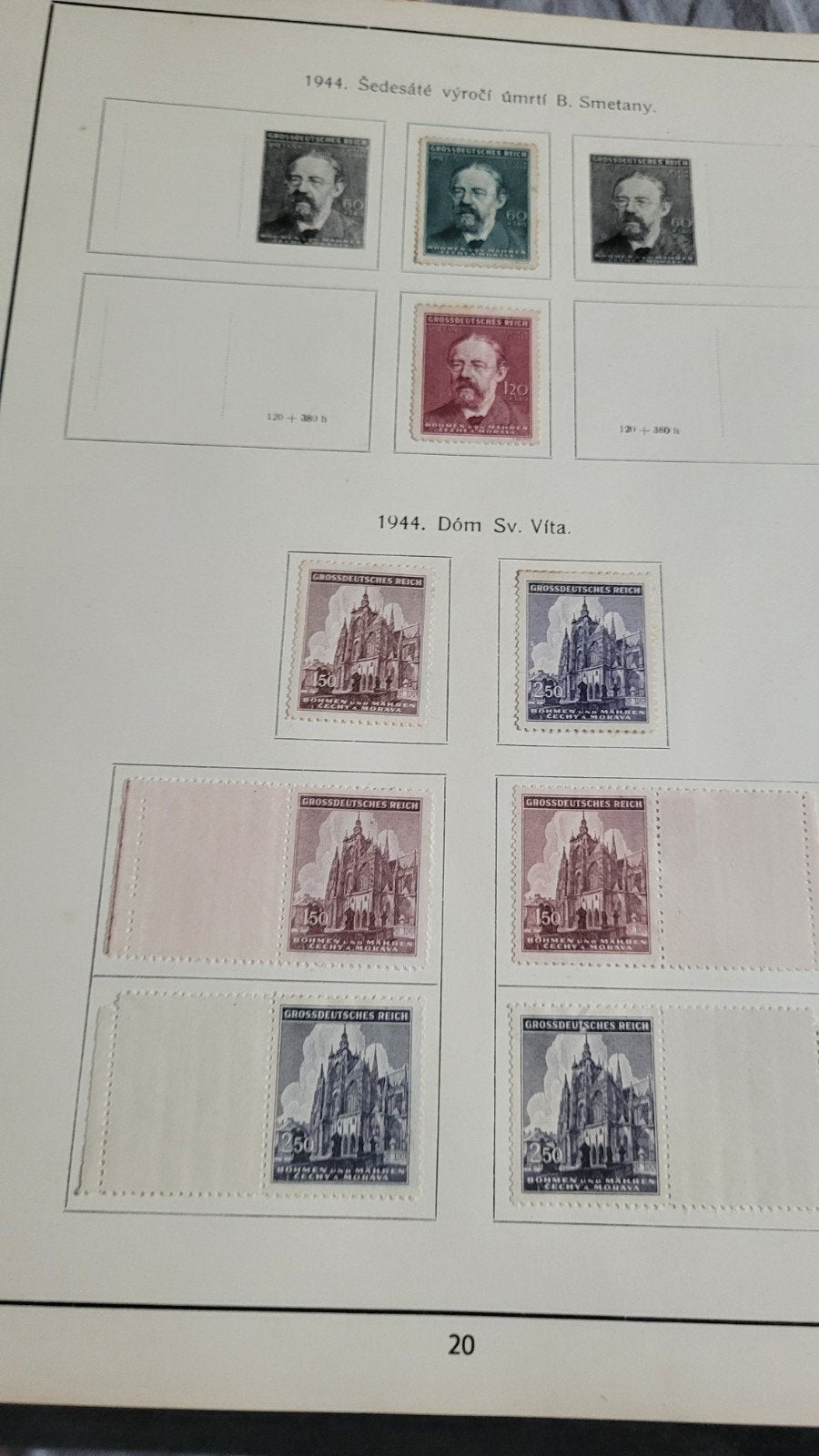 Album postzegels Protectoraat Bohemen en Moravië, Ophalen of Verzenden, Overige landen, Gestempeld