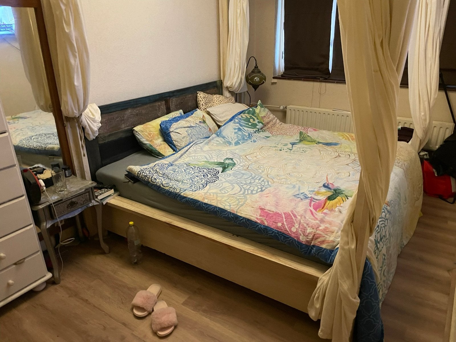 Nieuw Hemelbed 180x200 - Tweepersoons Acacia hout, Ophalen, Overige kleuren, 180 cm, 200 cm