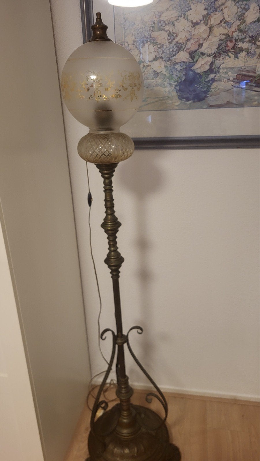Antieke staande lamp victoriaans, Ophalen