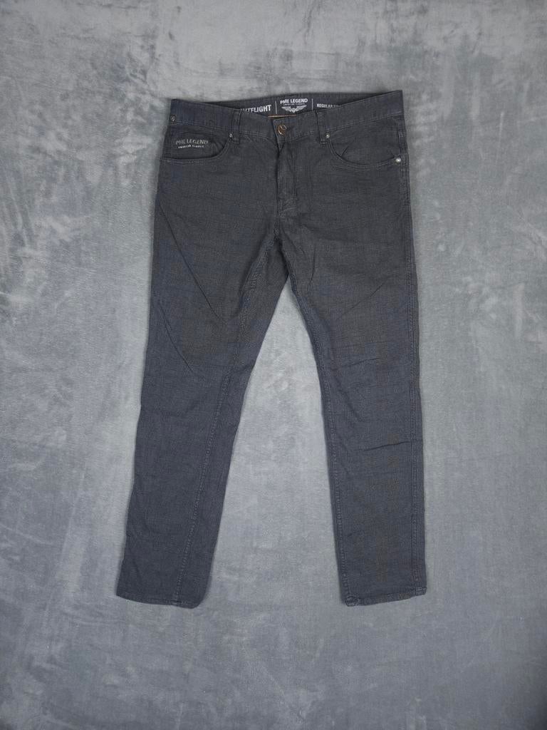 Pme Legend Broek Nightflight 35x32 Regular Fit Grijs Geruit., W36 - W38 (confectie 52/54), ., Ophalen of Verzenden, Zo goed als nieuw
