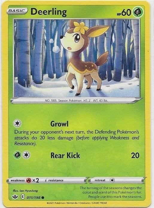 Chilling Reign,  Deerling [common] 11/198, Verzenden, Nieuw, Losse kaart