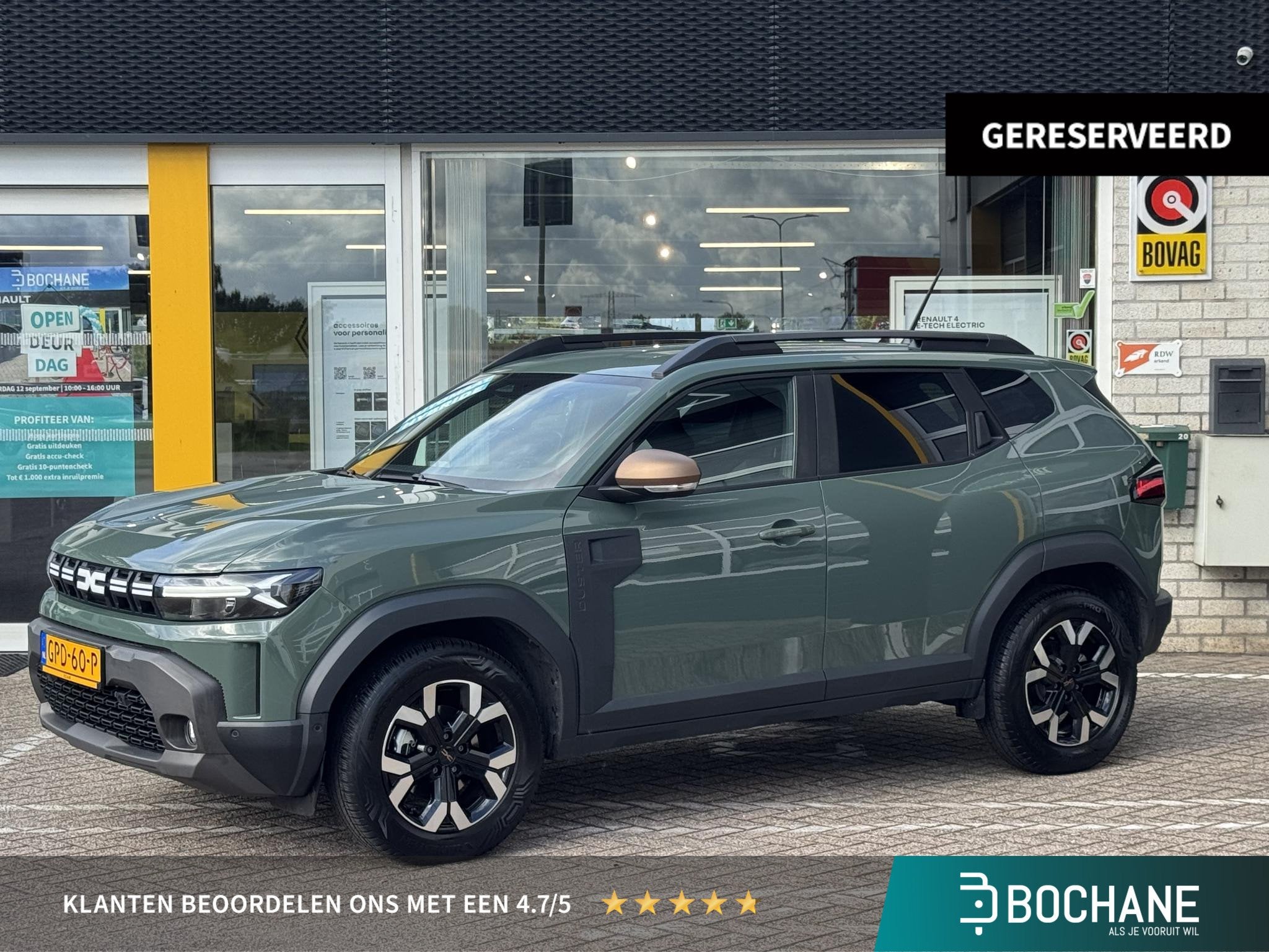 Dacia Duster 1.6 Hybrid 140 Extreme | NAP | Navigatie | Arou, Auto's, Gebruikt, 4 cilinders, Duster, Origineel Nederlands