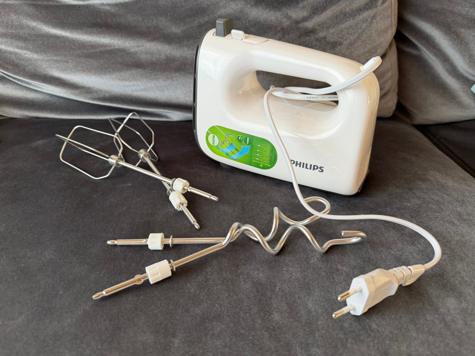 Zgan Philips mixer 450W, Ophalen of Verzenden, Zo goed als nieuw, 3 snelheden of meer