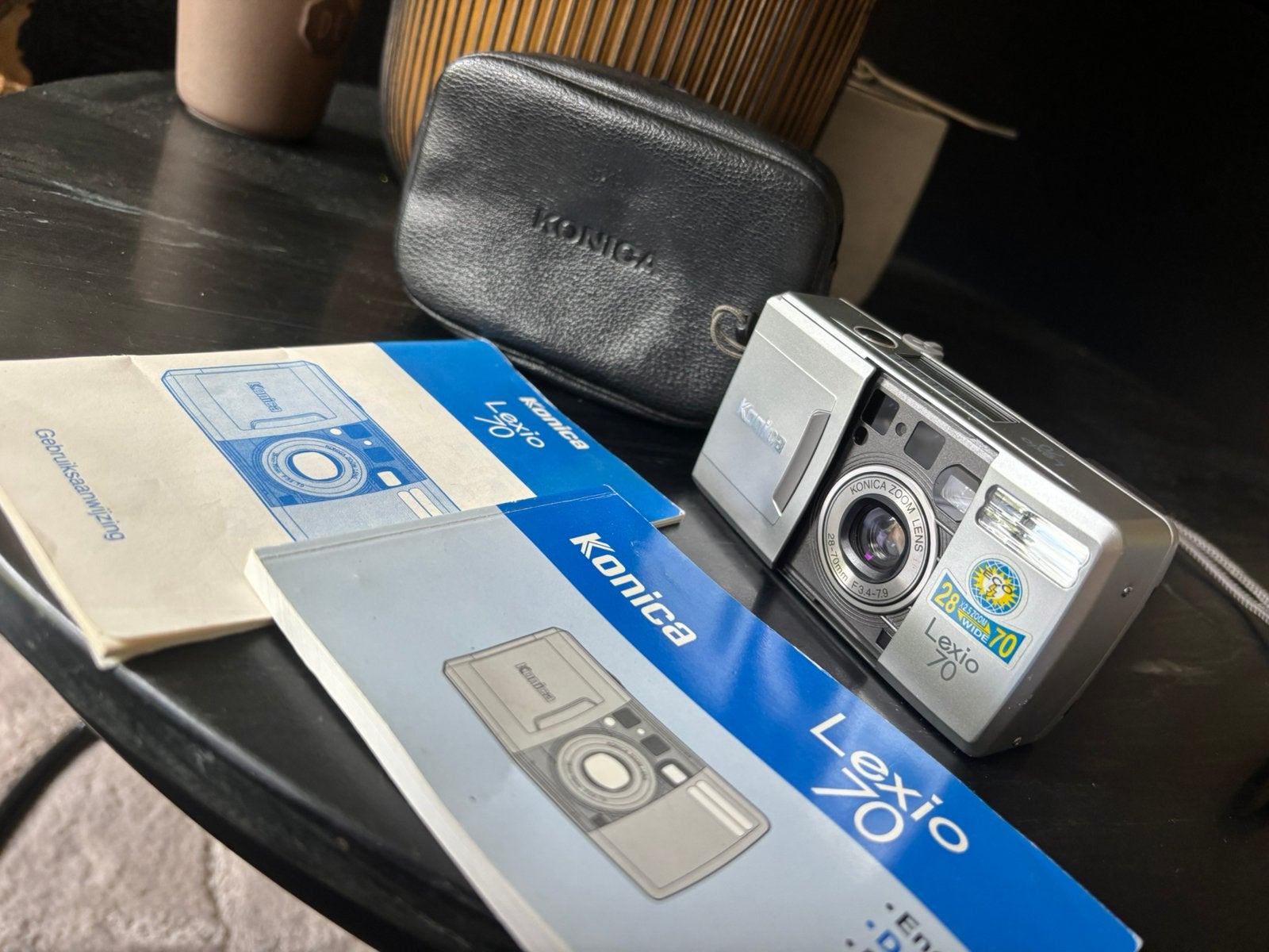 Konica lexio 70 nieuwstaat., Audio, Tv en Foto, Ophalen of Verzenden, Zo goed als nieuw, Compact, Konica