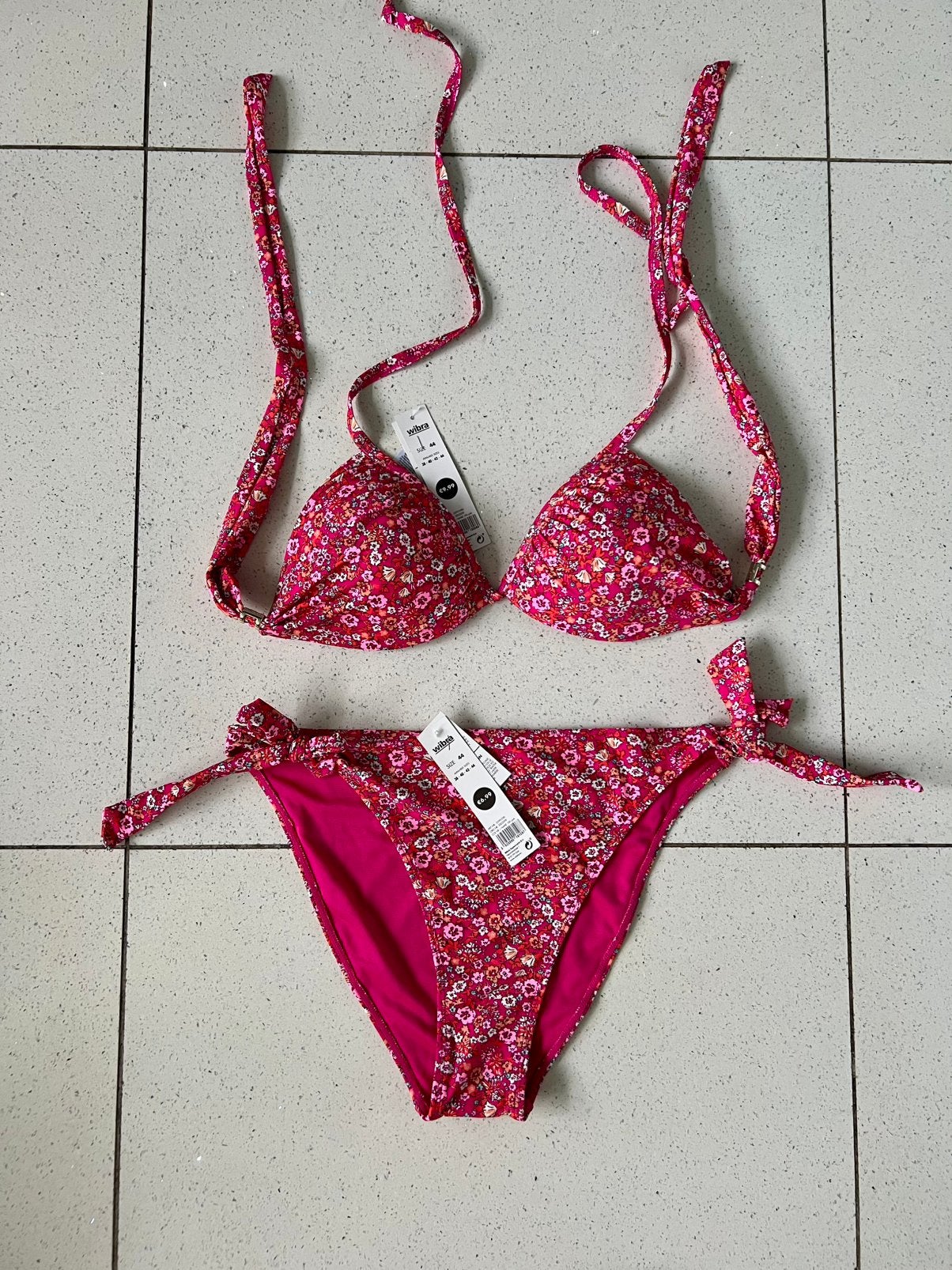 Nieuwe Bikini Mt. 44, Kleding | Dames, Badmode en Zwemkleding, Ophalen of Verzenden, Nieuw, Meerkleurig, Bikini