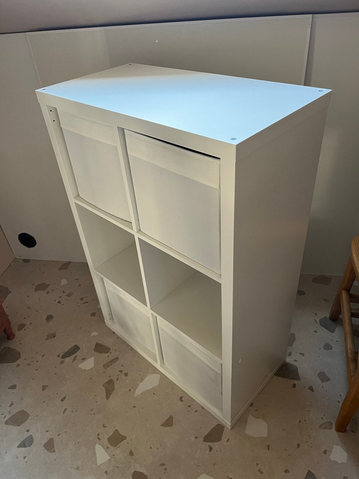 IKEA Kallax kast met 6 vakken - Wit, Ophalen, Gebruikt