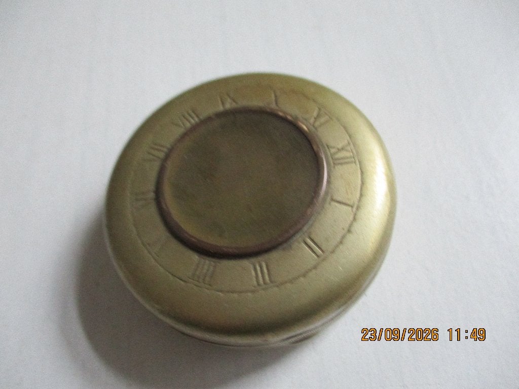 Metalen bescherm doosje voor antiek ketting horloge, Overige merken, Zakhorloge, Staal, Ophalen of Verzenden