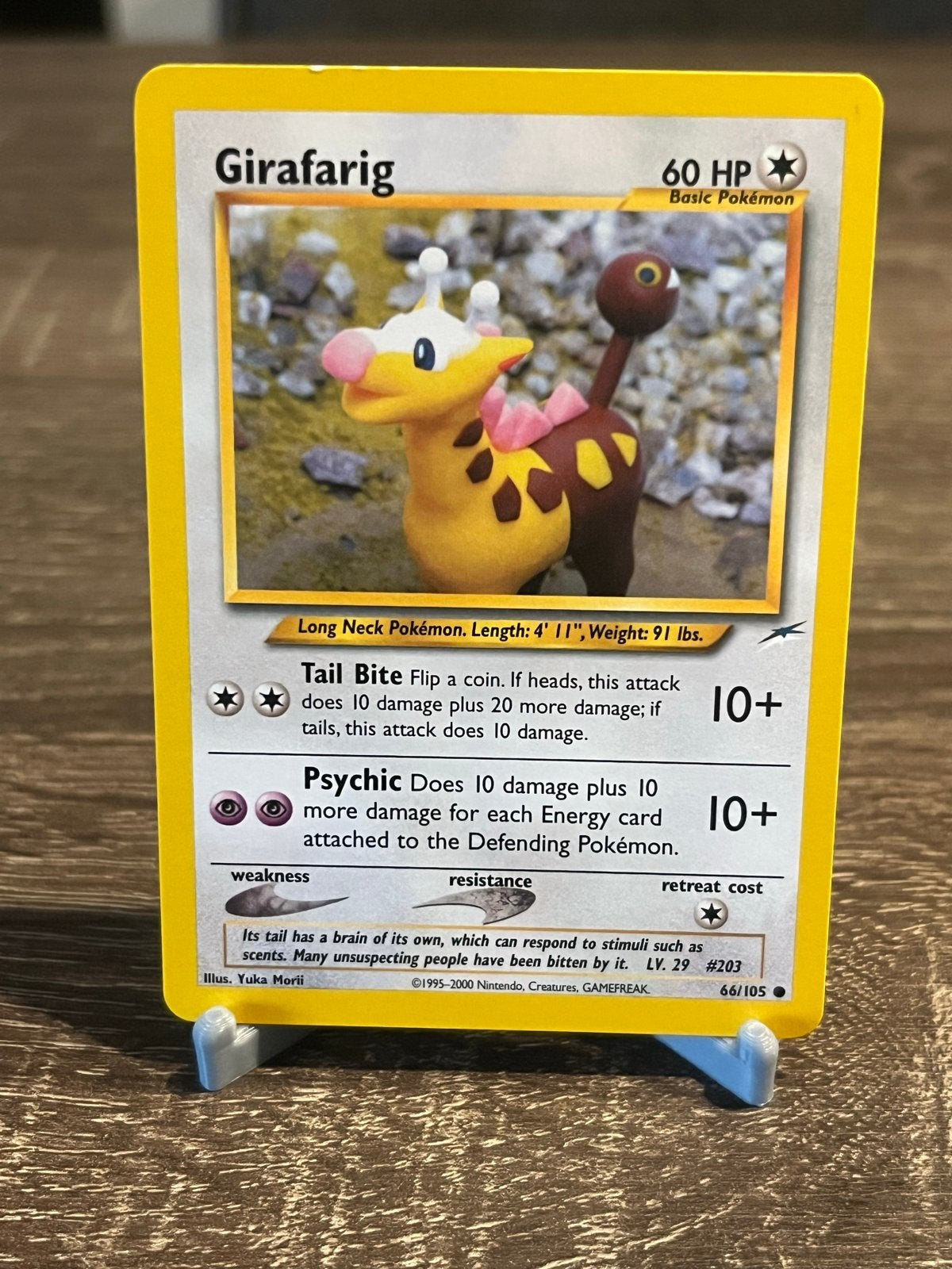 Girafarig (66/105) - Neo Destiny - EX, Ophalen of Verzenden, Gebruikt, Losse kaart
