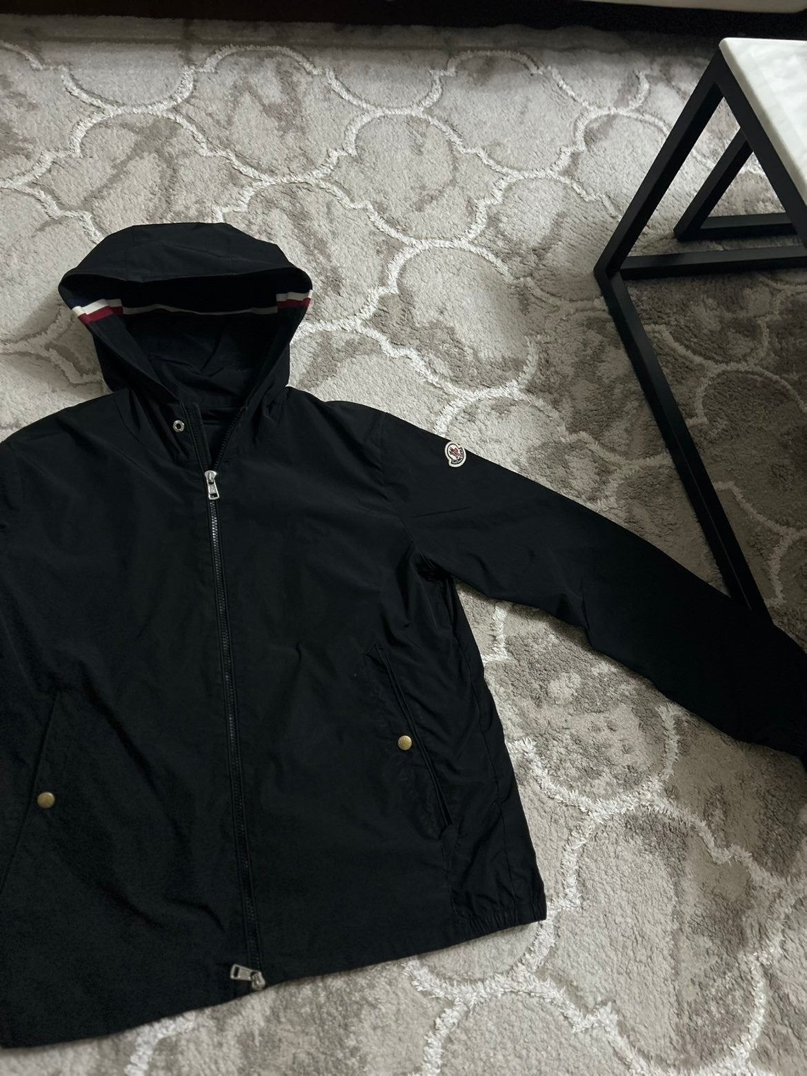 Moncler Heren Jas Zwart - Zo goed als nieuw, Ophalen of Verzenden, Zo goed als nieuw, Maat 48/50 (M), Zwart
