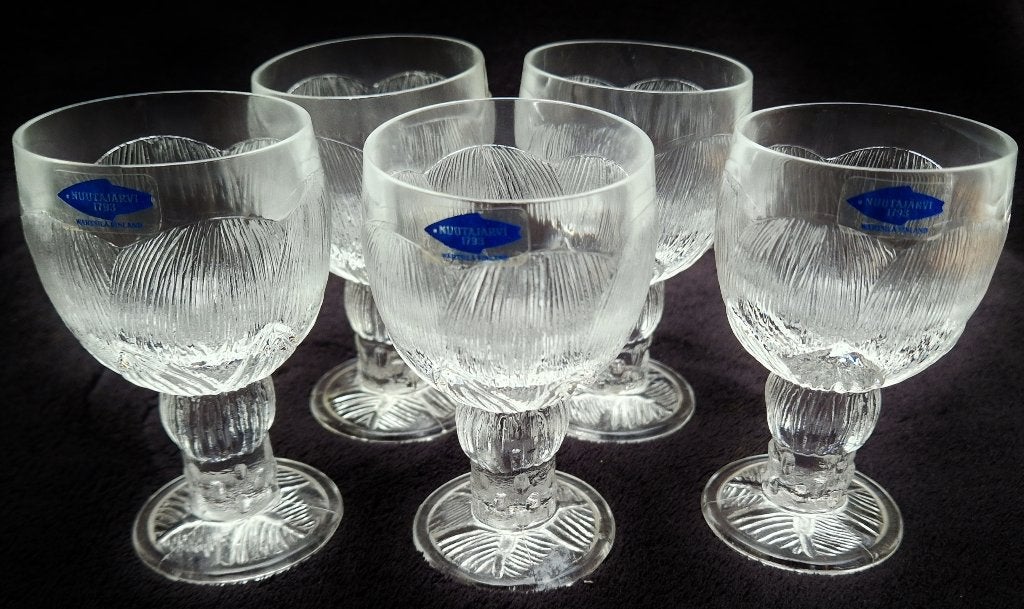 Scandinavian glass design OIVA TOIKKA Finland for Nuutajärvi, Glas, 9 cm, Ophalen of Verzenden, Gemerkt