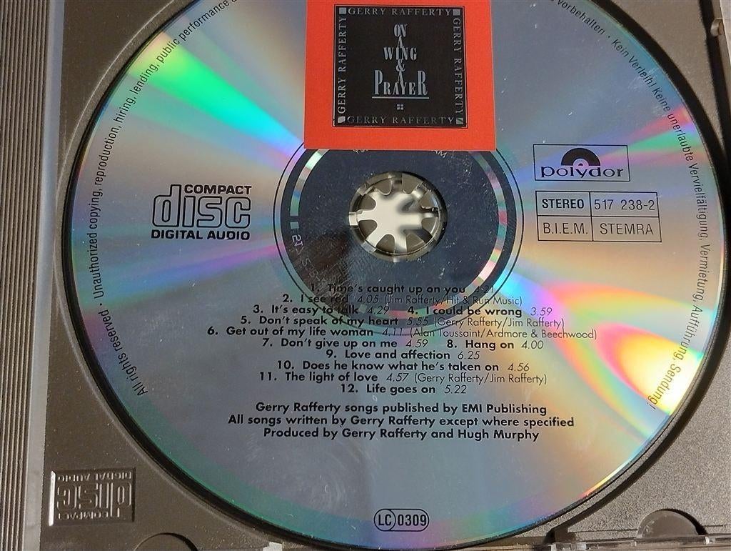 Gerry Rafferty - On A Wing & A Prayer, Cd's en Dvd's, Cd's | Pop, Ophalen of Verzenden, Gebruikt