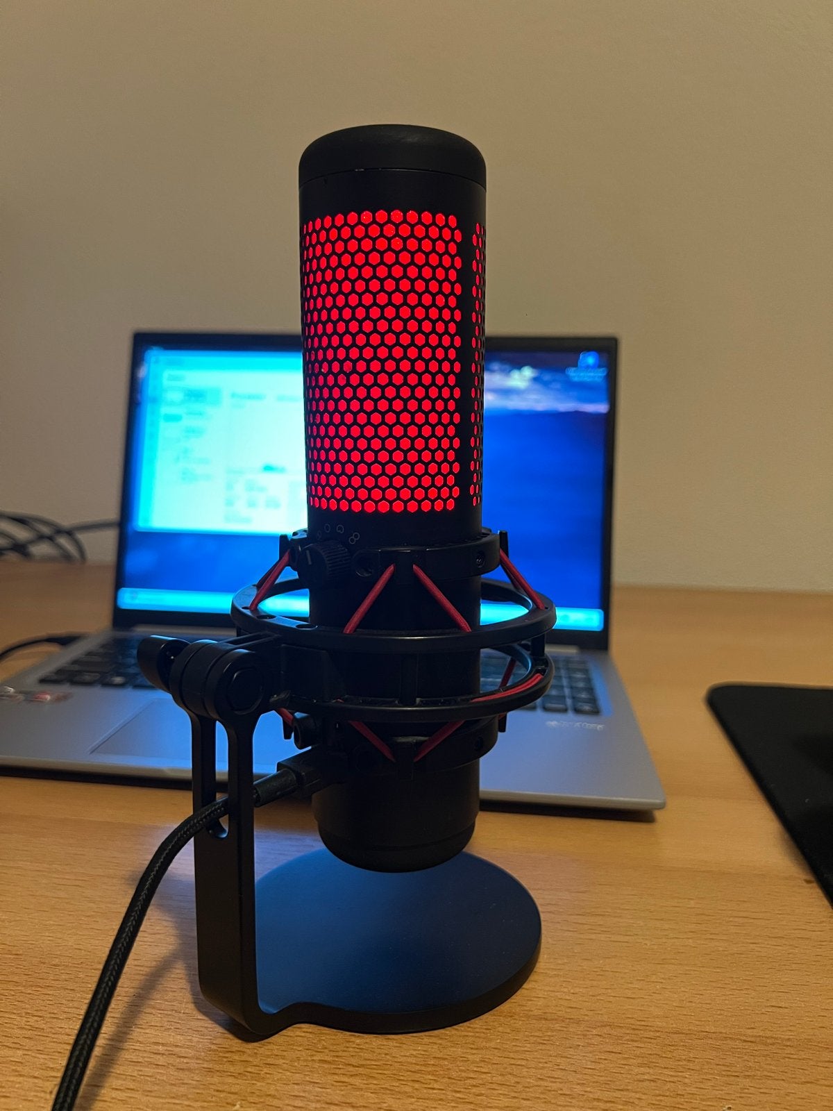 HyperX QuadCast S | Microfoon | USB, Ophalen of Verzenden, Zo goed als nieuw, Studiomicrofoon