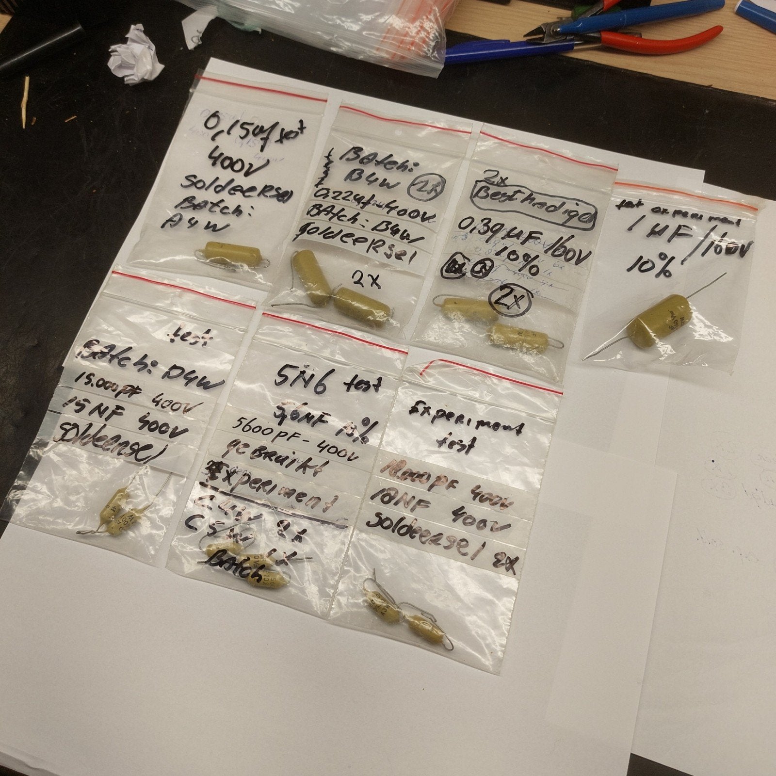 Mustard condensatoren gebruikt voor test doeleinden., Ophalen of Verzenden, Zo goed als nieuw