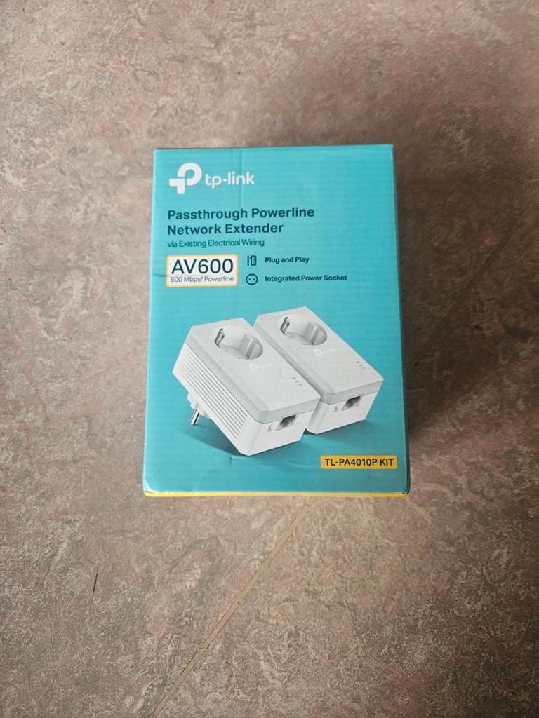 TP-Link AV600 Powerline Adapter Kit, Computers en Software, Powerlines, Nieuw, Ophalen