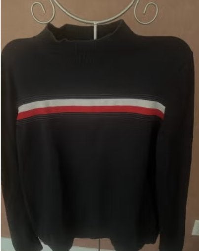 Tommy Hilfiger coltrui donkerblauw maat L, Kleding | Dames, Truien en Vesten, Blauw, Maat 42/44 (L), Ophalen of Verzenden, Zo goed als nieuw