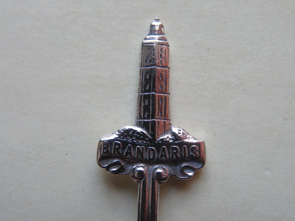Verzilverd Keltum lepeltje vuurtoren Brandaris Terschelling, Antiek en Kunst, Verzenden