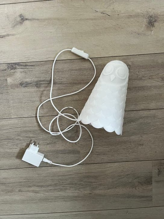 IKEA SOLBO LED tafellamp wit uil - Kinderlamp, Ophalen, Zo goed als nieuw, Lamp