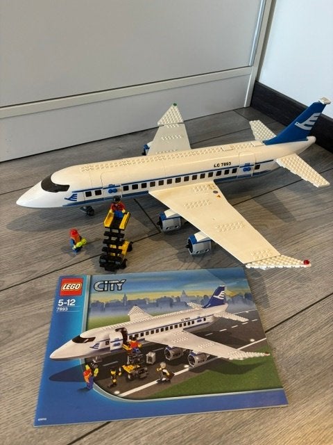 Lego 7893 passagiersvliegtuig, Lego, Compleet, Ophalen of Verzenden, Complete set
