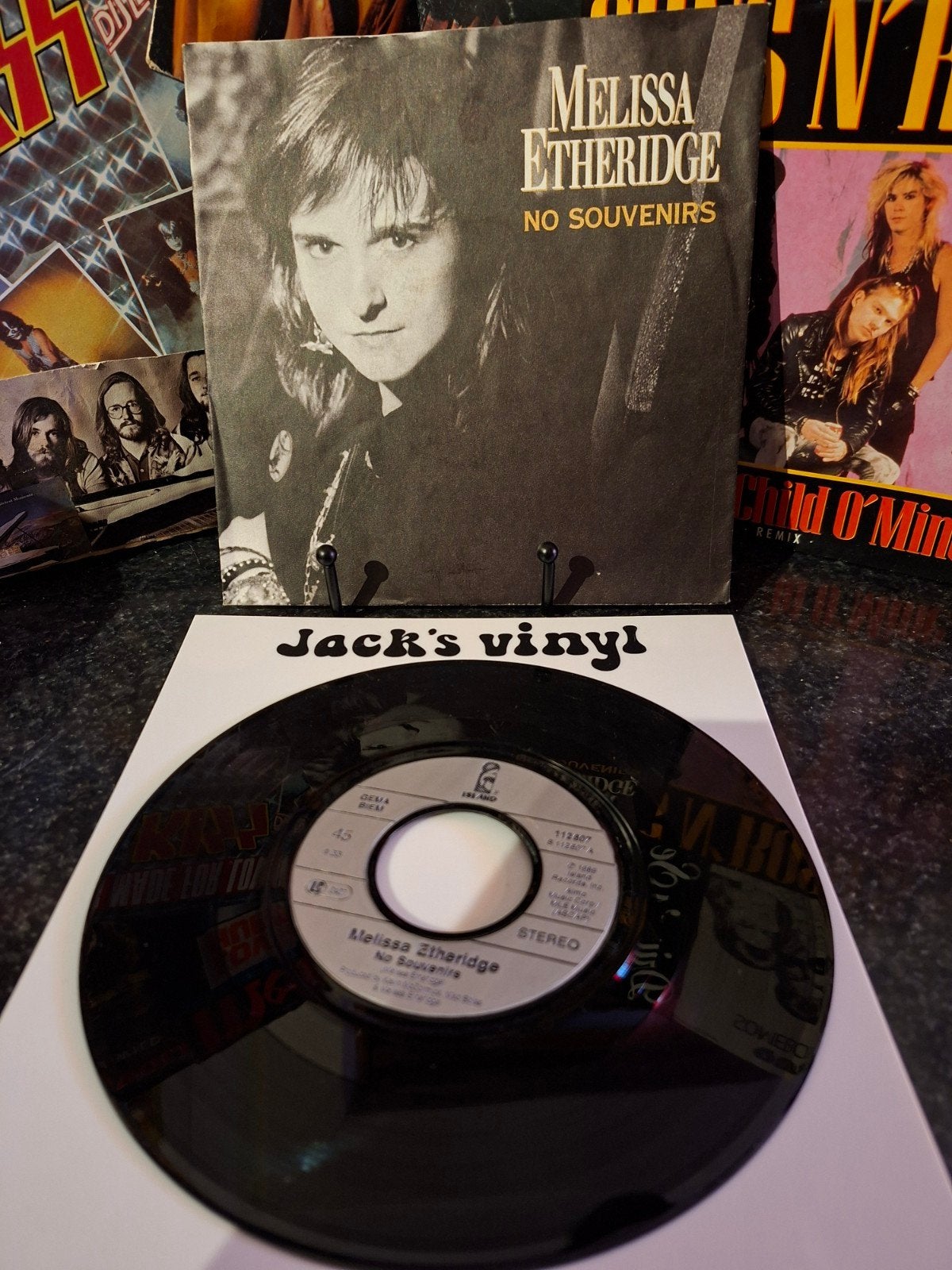 Melissa Etheridge - No Souvenirs (Vinyl Single) 1989, 7 inch, Ophalen of Verzenden, Overige typen, Fotohoes