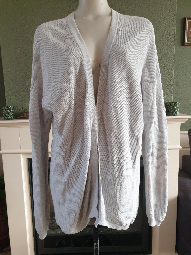 Sissy Boy heerlijke licht grijze cardigan vest mt M 38 40, Maat 38/40 (M), Verzenden, Sissy-Boy, Zo goed als nieuw