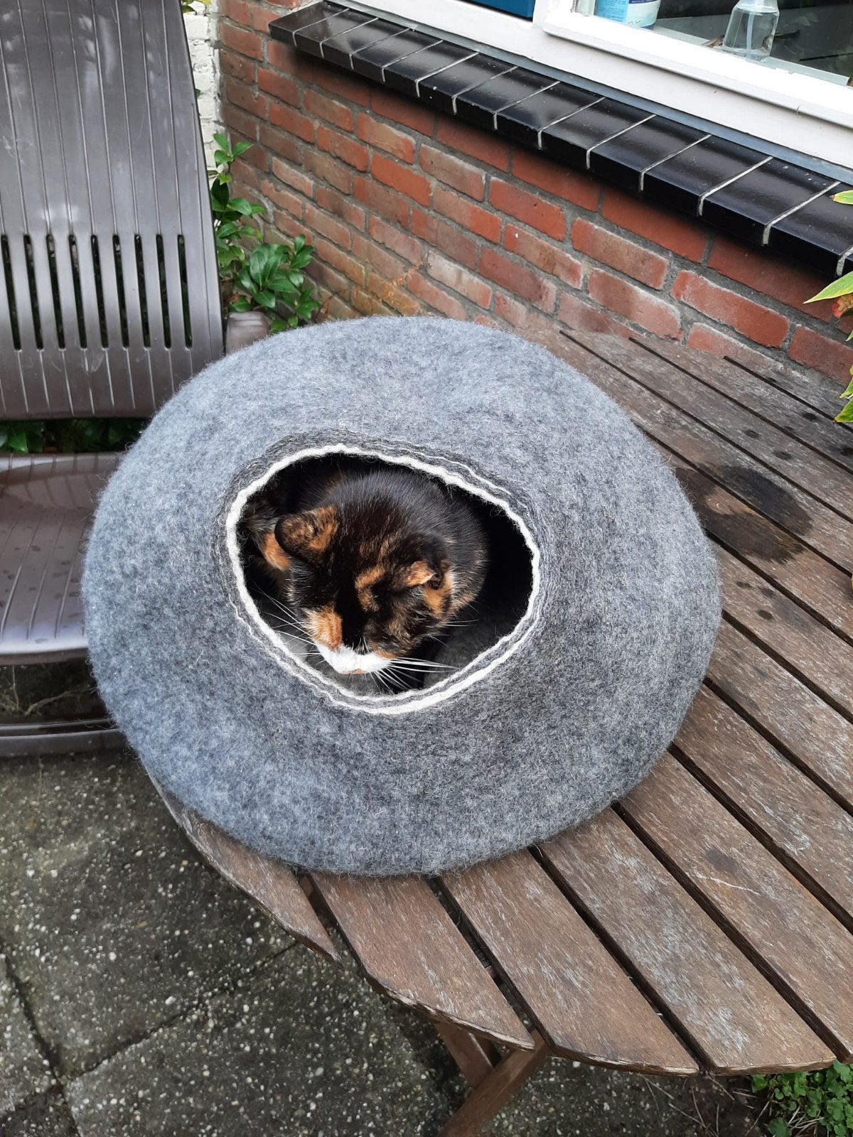 mooie vilten kattenmand, Dieren en Toebehoren, Ophalen, Zo goed als nieuw, Vilt