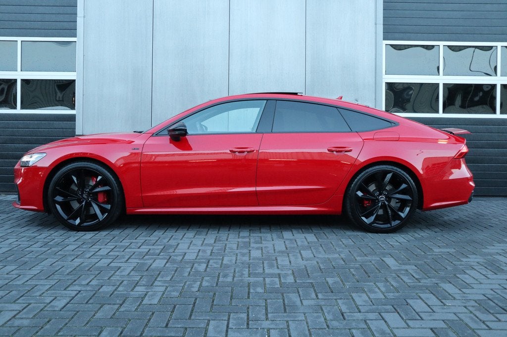 Audi A7 Sportback 55 TFSI e 367 pk Quattro Competition S-Lin, Gebruikt, 4 cilinders, Leder, Bedrijf