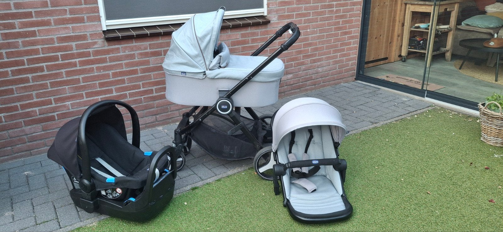 Kinderwagen Chicco Best Friend 3-in-1, Zo goed als nieuw, Combiwagen, Met autostoeltje, Ophalen